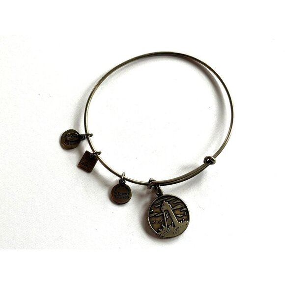 Alex and Ani Gold Bracelet Set Lighthouse & Seashell - Picture 8 of 16